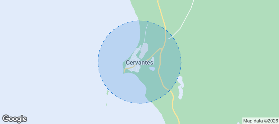 Cervantes Airbnb map